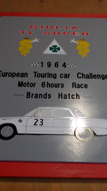 1964年ヨーロッパツーリングカー選手権に参加したアルファロメオGIULIA
