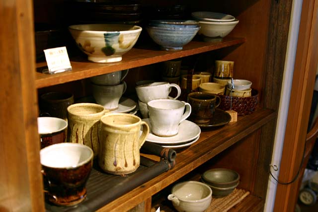 陶器の販売コーナー１