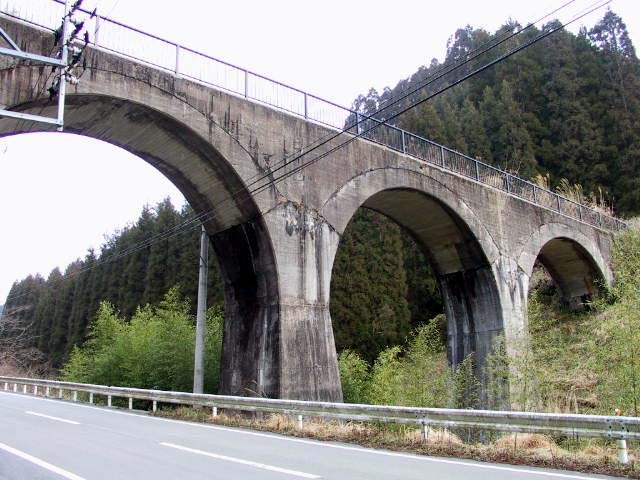北里側の堂山橋梁