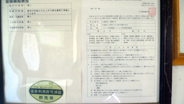 大塚温泉温泉利用状況