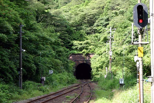 鳥取方面のトンネル